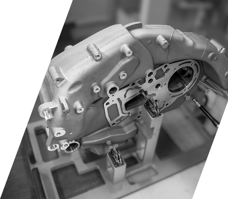 Precisely machined aluminum part, showcasing BRP Spruce Pine’s expertise in casting mechanical components